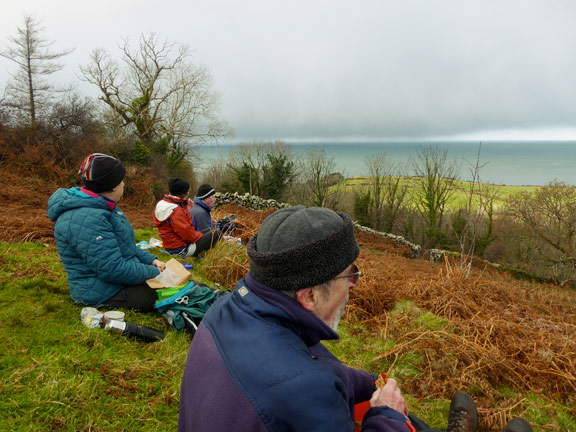 3. Clynnog Circuit
2/1/25. Contemplating the incoming shower over lunch. Photo: Gwynfor Jones.
Keywords: Jan25 Thursday Ann Jones
