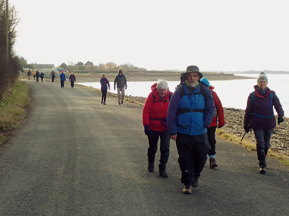 8. Y Foryd
13/02/25. After the church it was a short walk to the Wales Coast Path road, taking us back to Coed Helen.
Keywords: Feb25 Thursday Judith Thomas