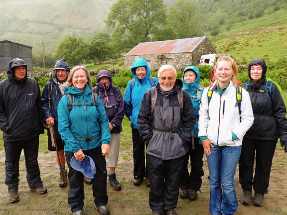 1. Glasgwm - Drysgol
1/6/25. Assembled and ready for off from the car park at Tai-newyddion, Cwm Cywarch.
Keywords: Jun25 Sunday Adrian Thomas