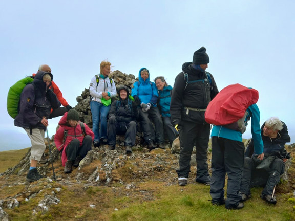 3. Glasgwm - Drysgol
1/6/25. Glasgwm, the summit cairn 2560ft. Photo: Eryl Thomas.
Keywords: Jun25 Sunday Adrian Thomas