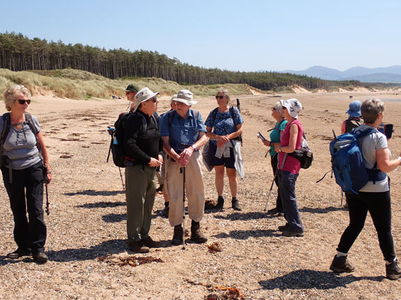 3. Newborough Forest - Ynys Llanddwyn
19/06/25. Out of the forest onto the beach at ro Bach Bay. Just letting everybody catch up.
Keywords: Jun25 Thursday Jean Norton Annie Andrew