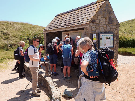 6. Newborough Forest - Ynys Llanddwyn
19/06/25. A brief stop on the way back at the visitor information point and shelter for a rest out of the heat (for some), then we will be off the island.
Keywords: Jun25 Thursday Jean Norton Annie Andrew