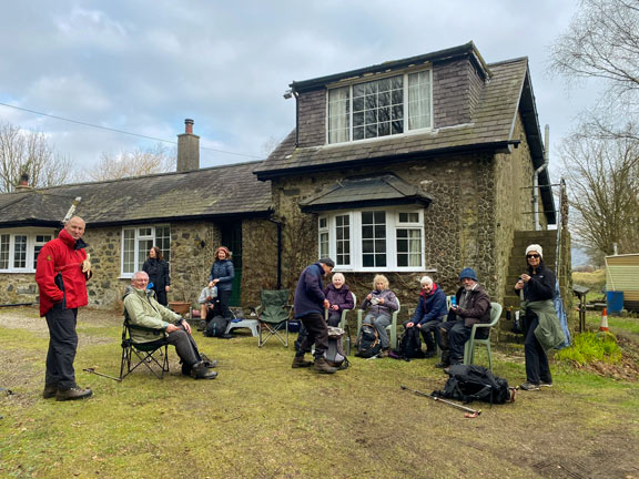 2. Mariners' Trail
09/02/25. A stop for a panad at Dinas Brân near Nant y Gledrydd. Photo: Debbie Lucas.
Keywords: Feb25 Sunday Debbie Lucas Sally Kettle