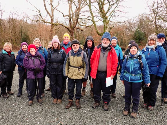 1.Trawsfynydd - Gellilydan
12/1/25. Setting off from the public car park at the Trawsfynydd Nuclear Power Station.
Keywords: Jan25 Sunday Gwynfor Jones