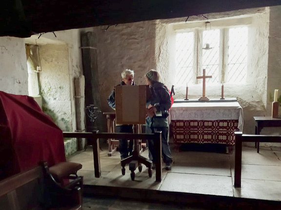 2. Tal-y-bont - Harlech
12/2/26. Inside St Tanwg's Church. Photo: Eryl Thomas.
Keywords: Feb26 Thursday Noel Davey