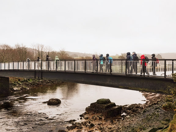 3. Llanbedr - Harlech
12/2/26. Crossing the bridge. Photo: John Kilbey.
Keywords: Feb26 Thursday Meri Evans Judith Thomas