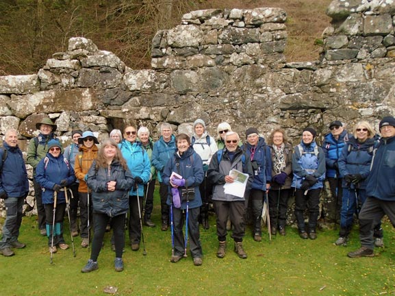 1. Llangybi  - Garn Bentyrch
26/3/26. The group photograph taken at the start of the walk, at Ffynnon Gybi. Photo: Dafydd Williams.
Keywords: Mar26 Thursday Noel Davey