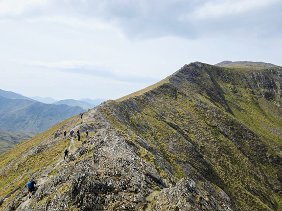 3. Pedol Marchlyn Horseshoe
26/04/26. A bit further along the track with Elidir Faw,r our goal, at the top of the ridge. Photo: Mags McQuillan Jones
Keywords: Apr26 Sunday Gareth Hughes