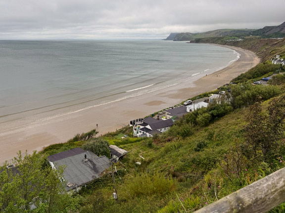 2. Nefyn - Duck Pond
21/5/26. Looking down from the Wales Coast Path at Nefyn at the Siop a Caffi Traeth Becws Islyn and the coast as it stretches round to Yr Eifl. Photo: Judith Thomas.
Keywords: May26 Thursday Miriam Heald