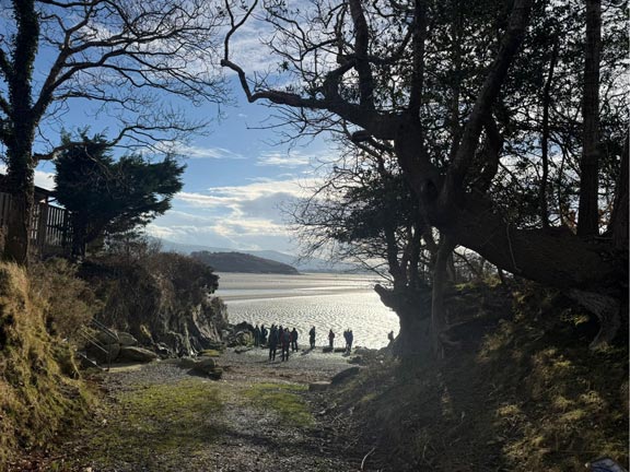7. Portmeirion
29/1/26. The lovely little bay at Abergafren. Photo: Judith Thomas.
Keywords: Jan26 Thursday Tecwyn Williams