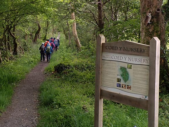 6. Tremadog Hills
17/5/26. Down to Tremadog and into Coed y Nursery, a beautiful area of woodland. On emerging from this woodland of course we made for the Red Lion pub in Porthmadog before returning home. 
Keywords: May26 Sunday Eryl Thomas