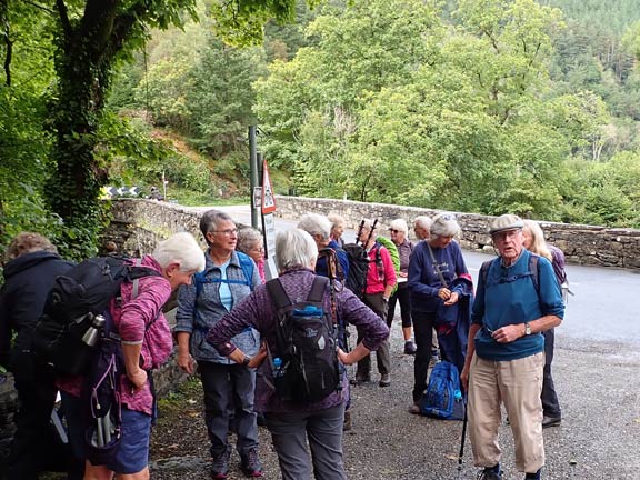 3. Betws -y-Coed - Fairy Glen - Conwy Falls
14/9/23.The first section of the walk completed. Alongside the A470 as it crosses Afon Conwy before joining the A5.
Keywords: Sep23 Thursday Dafydd Williams