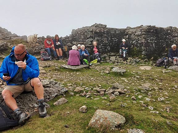 6.Cadair Idris
20/8/23. Lunch at the top. Photo: Eryl Thomas
Keywords: Aug23 Sunday Noel Davey