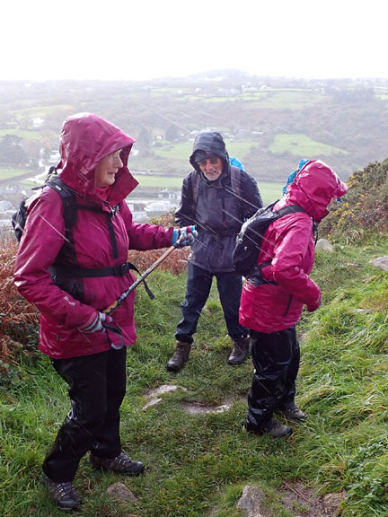 6.Llanbedrog Head
9/11/23. The first three at the top of the path rewarded by a hail storm.
Keywords: Nov23 Thursday Meri Evans