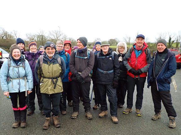 1.Eifionydd Circular
17/12/23. Starting off from the car park in Llanystumdwy.
Keywords: Dec23 Sunday Kath Mair