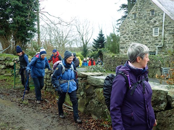 2.Eifionydd Circular
17/12/23. Passing through Ysgubor Hen and making for Lôn Goed.
Keywords: Dec23 Sunday Kath Mair