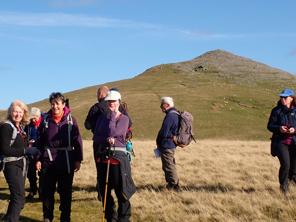 5.Moel Wnion-Moel Faban
22/10/23. A brief stop on our way down Llefn (443metres) in the background.
Keywords: Oct23 Sunday Annie Andrew