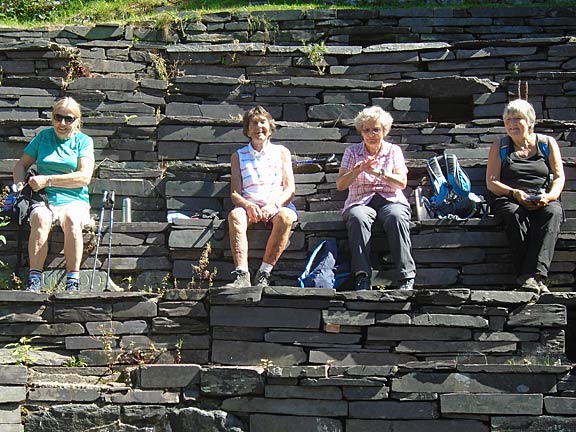 2.Parc Glynllifon
17/8/23. Lunchtime in the Glynllifon amphitheatre. Photo: Dafydd Williams.
Keywords: Aug23 Thursday Megan Mentzoni Miriam Heald