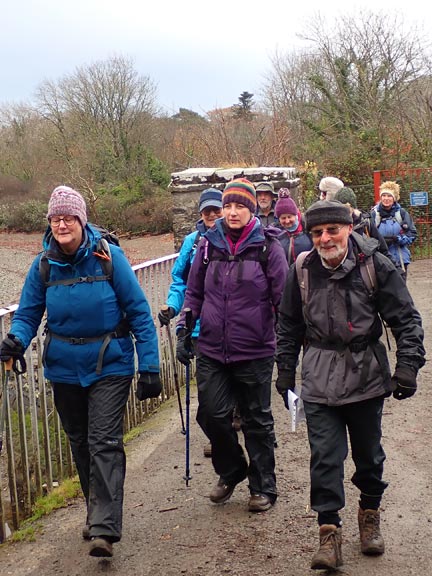 2.Aber Ogwen-Porth Penrhyn-Moel y Ci
3/12/23.  A stroll along the beach and then onto a the bridge across the Afon Ogwen, then along a newly surfaced path. Until.... 
