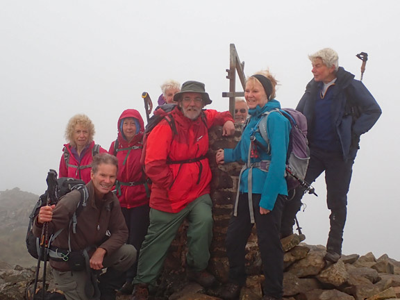 5.Yr Eifl
27/8/23. At the trig point on the summit of Yr Eifl.
Keywords: Aug23 Sunday Annie Andrews