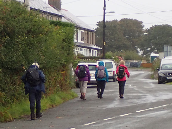 6.Yr Eifl
27/8/23. Back in Trefor joining the road back down to the harbour car park, our starting point.
Keywords: Aug23 Sunday Annie Andrews