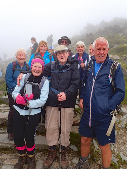 4.Yr Wyddfa
24/8/23. A quick pose but half our number are missing. So we had lunch.
Keywords: Aug23 Thursday Dafydd Williams