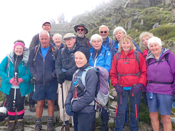6.Yr Wyddfa
24/8/23. The whole group finally together, well watered, fed and a bit cold.
Keywords: Aug23 Thursday Dafydd Williams