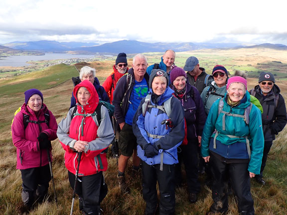 4.Yr Ysgwrn
5/11/23. Finally on the top of the 466metre high un-named mountain  some half a mile NE of Moel Ddu.
Keywords: Nov23 Sunday Dafydd Williams