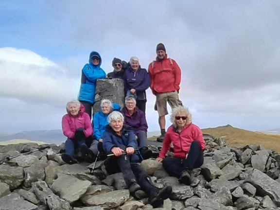 1. Aberystwyth Monday 9th Sept
9/9/24. Photo: Diane Doughty. On the summit of Pumlumon Fawr in much better weather conditions. See, blue sky!
Keywords: Sep24 Sunday Noel Davey