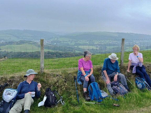 7.Aberystwyth Saturday 7th Sept
7/9/24. C walk. Te deg, a bit further on from Allt Wen. Photo: Mair Hughes.
Keywords: Sep24 Saturday Noel Davey