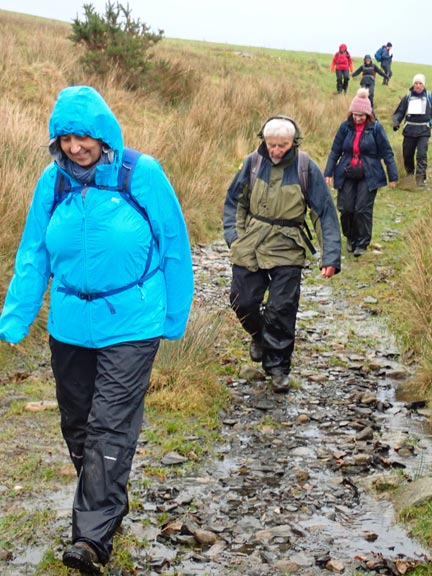 6. Graig y Garn & Tryweryn Trail
1/12/24. The final part of the walk. Coming off Bryn Mawr (337m) with just a short distance to the centre.
Keywords: Dec24 Sunday Adrian Thomas