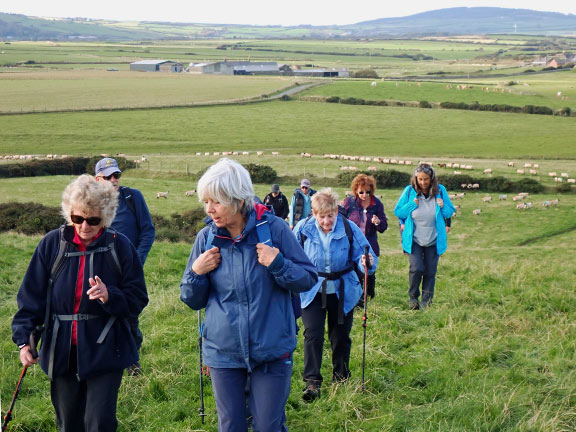 6. Llanengan- Ffynnon Fyw
10/10/24. Coming to the end of a stretch of path over fields from Towyn. The end of the walk is close by. Mynydd Cefnamwlch in the back ground on the right side.
Keywords: Oct24 Thursday Jane Logan
