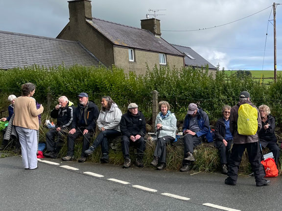 1.Llaniestyn Circular
26/09/24. Having lunch. A seat for everyone. Left side of group.. Photo: Noel Davey
Keywords: Sep24 Thursday Miriam Heald
