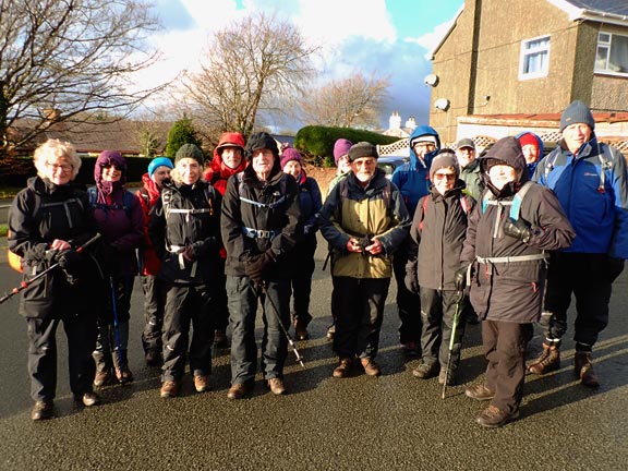 1. Llanystumdwy - Rhoslan - Betws Fawr
19/12/24. At the start in the car park in Llanystumdwy.
Keywords: Dec24 Thursday Dafydd Williams