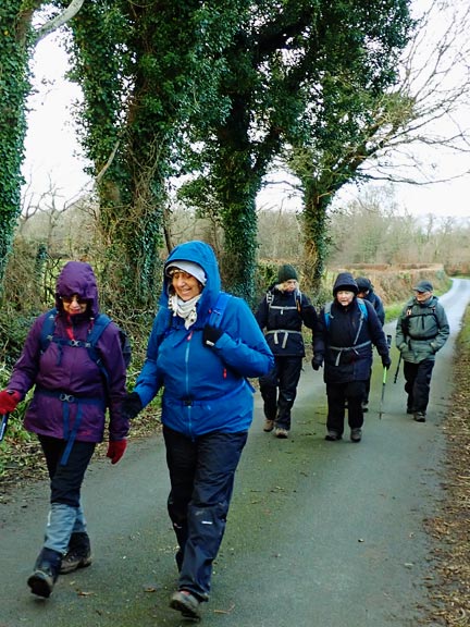 7. Llanystumdwy - Rhoslan - Betws Fawr
19/12/24. The last stretch travelling SE from Lon Goed towards Llanystumdwy.
Keywords: Dec24 Thursday Dafydd Williams