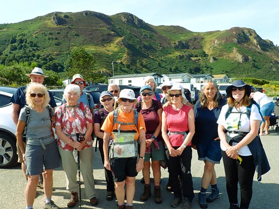 1.Morfa Conwy - Great Orme - Llandudno West Shore.
28/7/24. Ready to start off from the Morfa Conwy car park.
Keywords: Jul24 Sunday Kath Mair