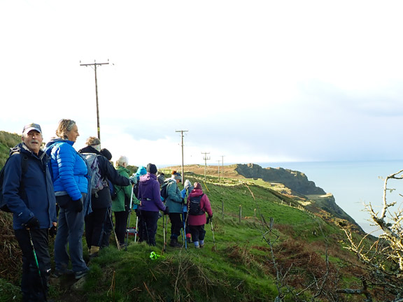 3. Nantgwrtheyrn - Pistyll
26/11/24. Close to Ciliau Isaf. no more climbing for the time being. Penrhyn Glas and its quarry can be seen in the background.
Keywords: Nov24 Thursday Meri Evans Rhian Roberts
