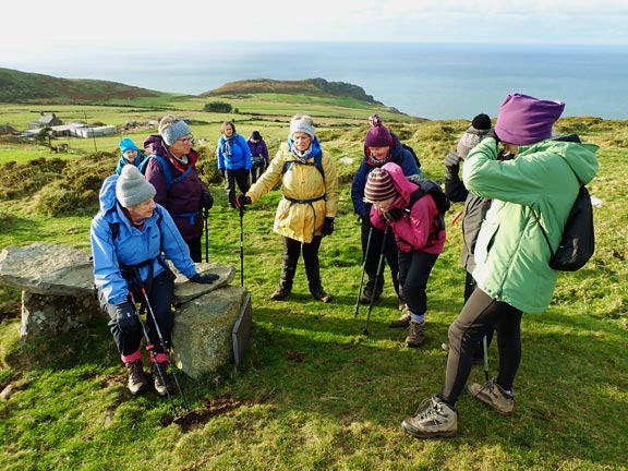 6. Nantgwrtheyrn - Pistyll
26/11/24.Up from a track close to Ciliau-canol a very handy seat for the weary.
Keywords: Nov24 Thursday Meri Evans Rhian Roberts