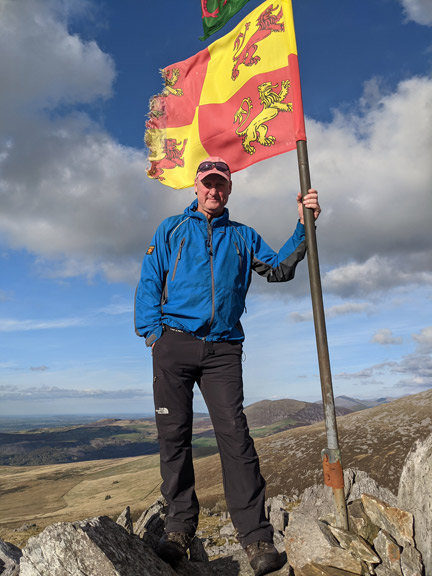 8.Nantlle Ridge.
Looking cool on the summit of Graig Goch.
Keywords: Oct24 Thursday Gareth Hughes