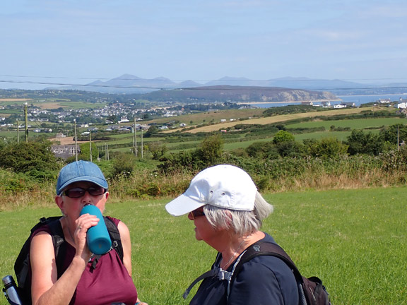 6.Porth Ceiriad Circular
1/8/24. Taking on water at the highest point of the walk before descending to Nant-y-Big.
Keywords: Aug24 Thursday Louise Fletcher-Brewer
