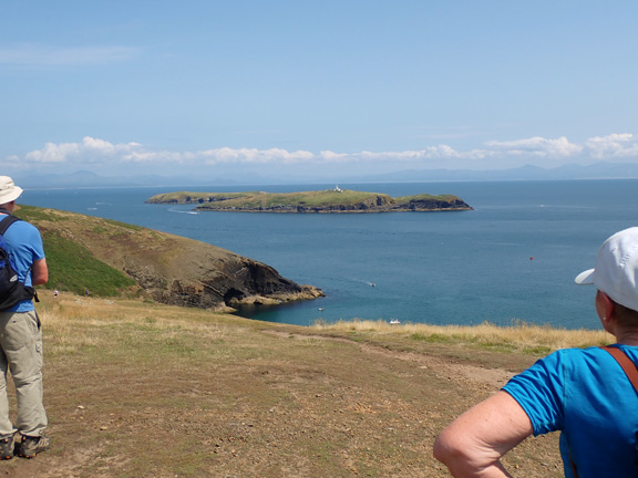 8.Porth Ceiriad Circular
1/8/24. On Trwyn-yr-Wylfa looking northwest towards St Tudwal's Island West, with its light-house.
Keywords: Aug24 Thursday Louise Fletcher-Brewer