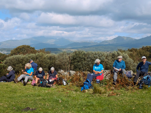 5. Talsarnau Circuit.
29/8/24. A natural picnic area on a high point above Soar. Photo: Elsbeth Gwynne.
Keywords: Aug24 Thursday Elsbeth Gwynne