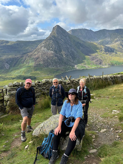 1. Trans Carneddau
6/8/24. At about 1770 ft looking southwards over Llyn Ogwen towards Tryfan and Glyder Fach beyond. Photo: Louise Fletcher-Brewer.
Keywords: Aug24 Tuesday Gareth Hughes