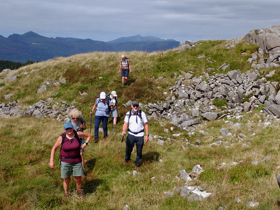 3.Trawsfynydd - Foel Fawr - Gold Mines
11/08/24. Walking across Graig Wen on our way to the summit.
Keywords: Aug24 Sunday Hugh Evans