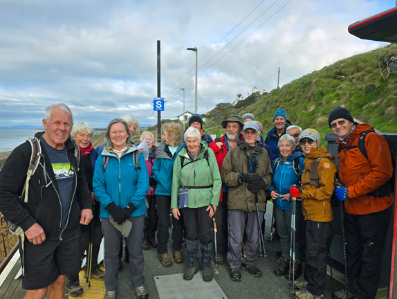 1. Llanaber--Tal-y-Bont
16/11/25. Arrived at Llanaber Railway Station at 10:50 am. Ready to start the walk, sorry, pilgrimage 
