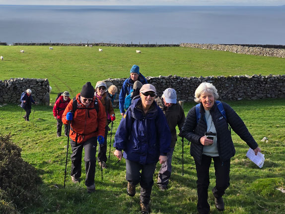 3. Llanaber--Tal-y-Bont
16/11/25. Into the Open Access land at 920 ft. and making towards the disused manganese mines at Hafotty.
Keywords: Nov25 Sunday Louise Fletcher Brewer Noel Davey