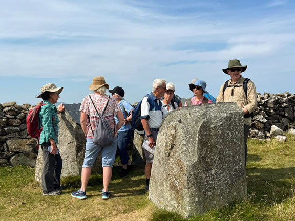 2. Carnguwch
16/7/26. A visit to the carved granite topograph alongside ‘Y Wal Fawr’ Photo: Mair Hughes.
Keywords: Jul26 Thursday Christine Evans