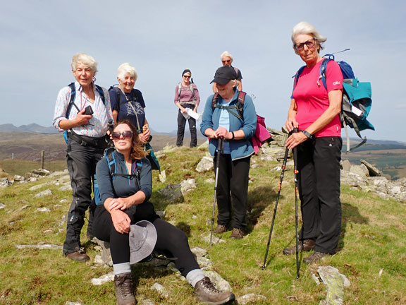 3. Cwm Prysor
6/9/2026. At the summit of Bwlch y Bi. A rest after that steep climb was definitely required.
Keywords: Sep26 Sunday Noel Davey Annie Andrew