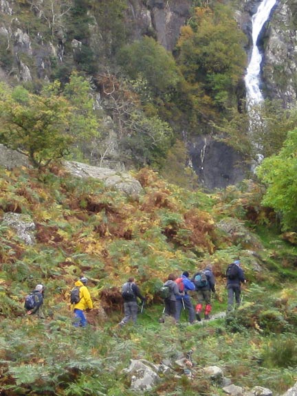 1.Beras & Moel Wnion
18/10/09. Approaching Aberfalls.
Keywords: Oct09 Sunday Alan Evans