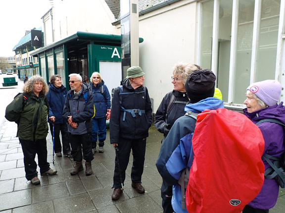 2. Feliheli - Caernarfon Linear
09/04/26. The main bus station in Caernarfon waiting for a bus to take us to Felinheli. The 5C if I remember correctly.
Keywords: Apr26 Thursday Dafydd Williams
